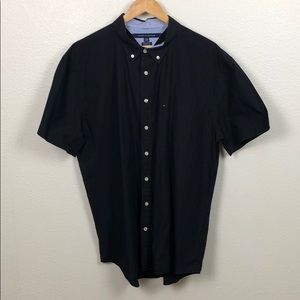 Tommy Hilfiger Black ShortSleeve Button-Down